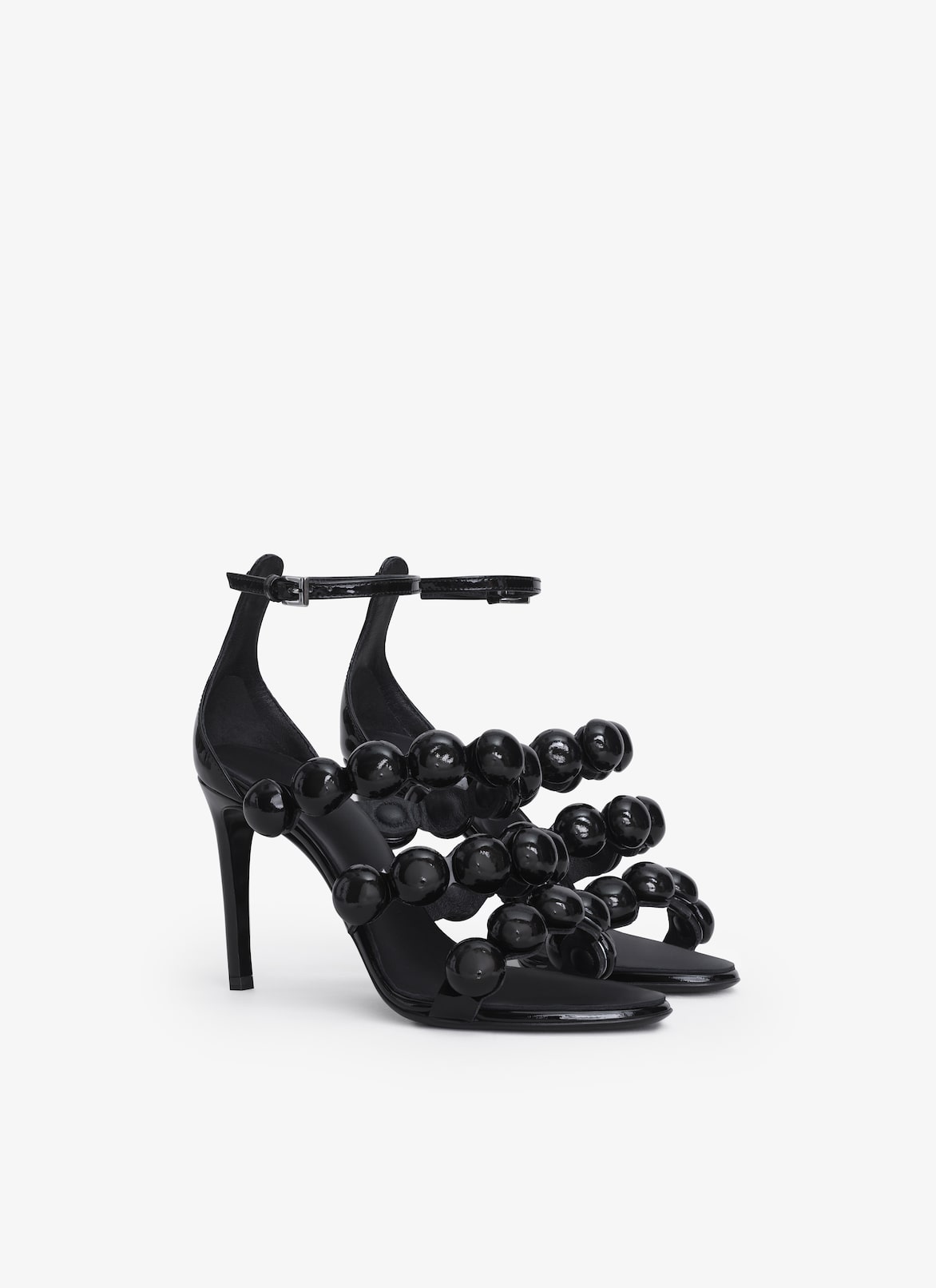 SPHERE SANDALS IN PATENT LEATHER ALAÏA BLACK SPHERE SANDALS IN PATENT LEATHER
